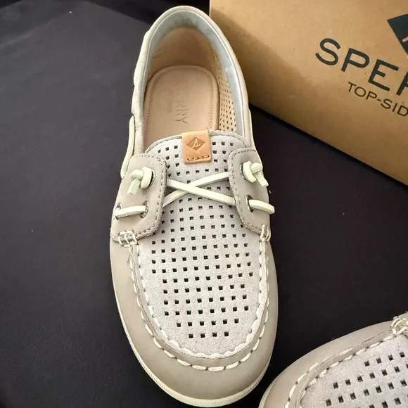 Sperry Gray Moccasin Shoes with Classic Style - Picture 2 of 6
